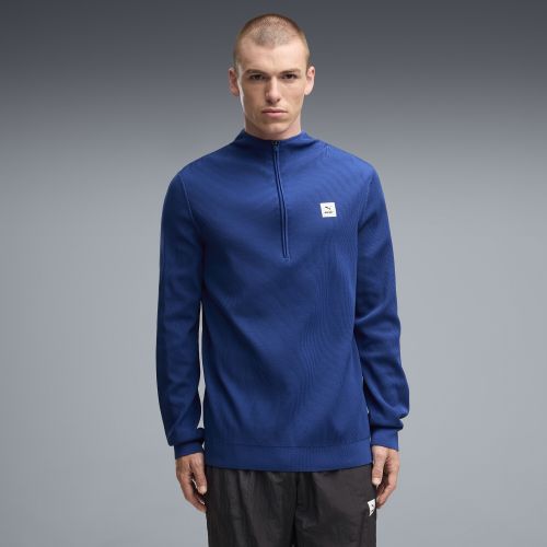 X SAYSKY Half-Zip Long Sleeve T-Shirt Men in Blue | Size Large - PUMA - Modalova