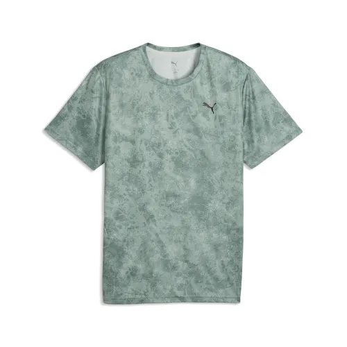 Train All Day Essentials Printed T-Shirt Men in Green | Size XL - PUMA - Modalova