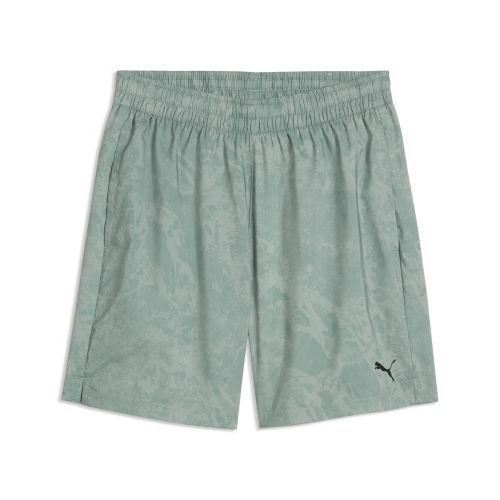 Train All Day Essentials Printed 7" Shorts Men in Green | Size Medium - PUMA - Modalova