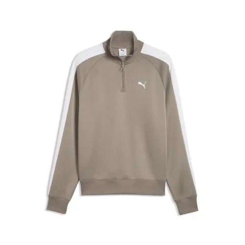 T7 Always On Quarter-Zip Track Jacket Men in Beige () | Size Large - PUMA - Modalova