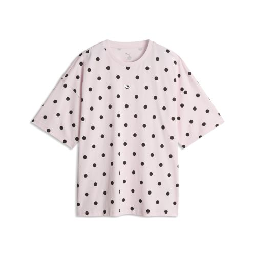 Oversized Polka-Dot T-Shirt Women in Pink | Size Medium - PUMA - Modalova