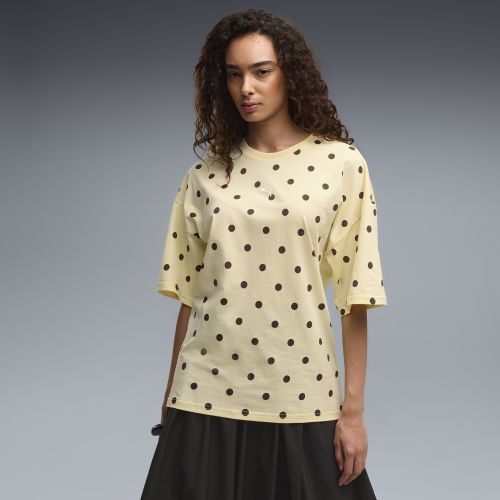 Oversized Polka-Dot T-Shirt Women in Yellow | Size Medium - PUMA - Modalova