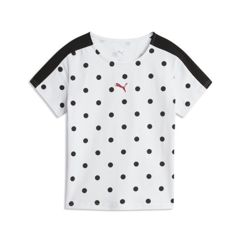 Camiseta semiajustada de lunares T7 para mujer, Ropa, Blanco, S - PUMA - Modalova