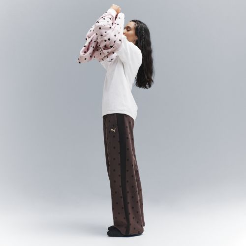 T7 Polka Dots Knitted Pants Women in Brown () | Size Large - PUMA - Modalova