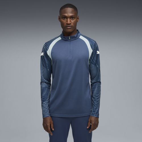 Top da calcio con zip corta individualFINAL da uomo, Accessori, Blu, XS - PUMA - Modalova
