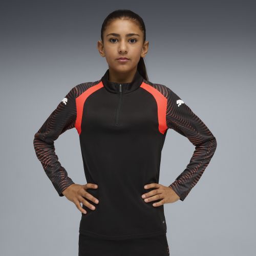 Top da calcio con zip corta individualFINAL per ragazzi, Accessori, Nero, 5-6Y - PUMA - Modalova