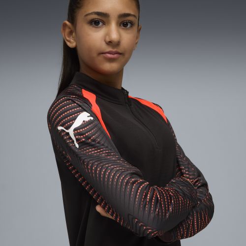 Top da calcio con zip corta individualFINAL per ragazzi, Accessori, Nero, 5-6Y - PUMA - Modalova