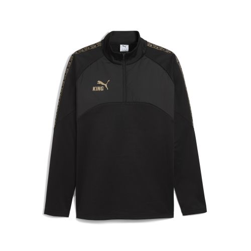 Top da calcio con zip corta KING da uomo, Abbigliamento, Nero, S - PUMA - Modalova