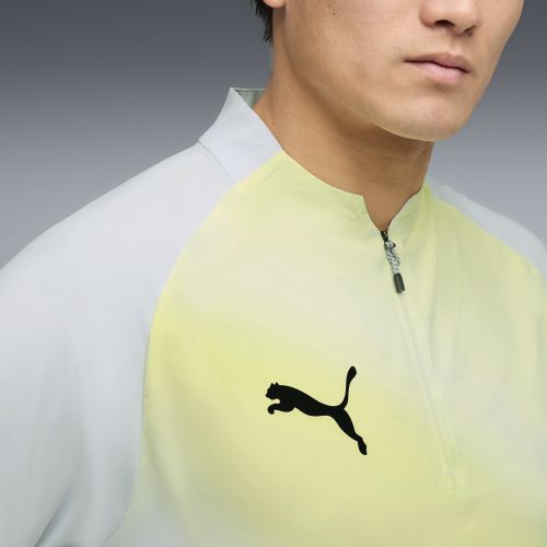 Top da calcio con zip Individual Lightspeed Ultimate da uomo, Accessori, Grigio, S - PUMA - Modalova