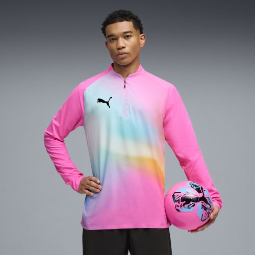 Top da calcio con zip Individual Lightspeed Ultimate da uomo, Accessori, Rosa, S - PUMA - Modalova