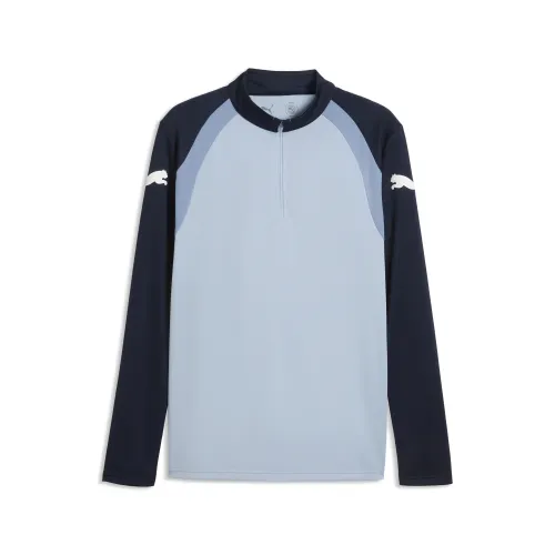 IndividualFINAL Slim Long Sleeve Quarter-Zip Top Men in Blue | Size Large - PUMA - Modalova