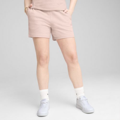 Pantalones cortos de cintura alta ESS Small No. 1 Logo 5'' para mujer, Ropa, Rosa, L - PUMA - Modalova