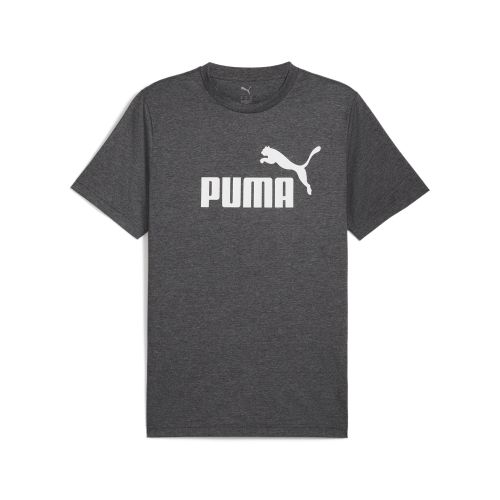 T-shirt con logo Essentials N. 1 Heather da uomo, Accessori, Nero, S - PUMA - Modalova