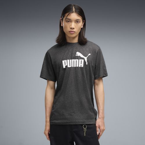 T-shirt con logo Essentials N. 1 Heather da uomo, Accessori, Nero, S - PUMA - Modalova