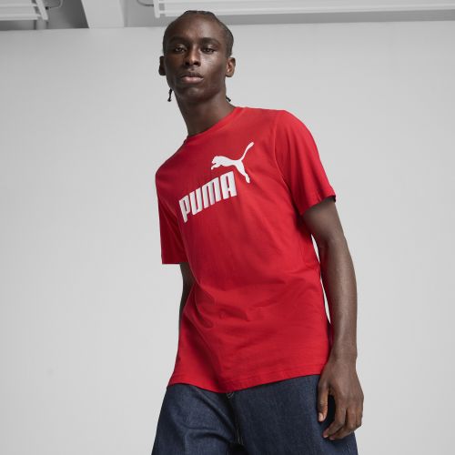 T-shirt con logo Essentials N. 1 da uomo, Abbigliamento, Rosso, 3XL - PUMA - Modalova