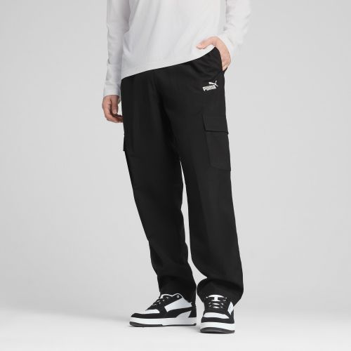 Pantaloni cargo in tessuto con logo Essentials No. 1 da uomo, Abbigliamento, Nero, XS - PUMA - Modalova