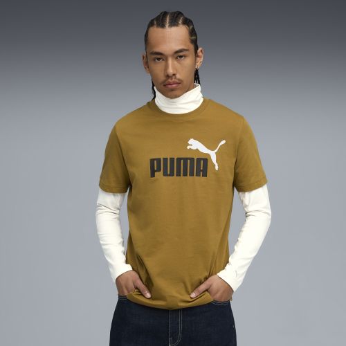 T-shirt con logo bicolore Essentials N. 1 da uomo, Abbigliamento, Marrone, S - PUMA - Modalova