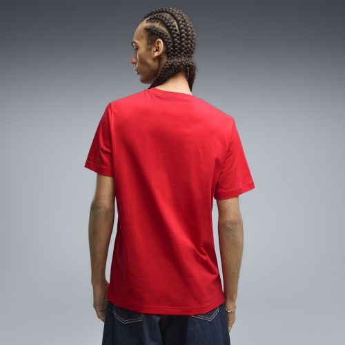 T-shirt con logo bicolore Essentials N. 1 da uomo, Abbigliamento, Rosso, XS - PUMA - Modalova