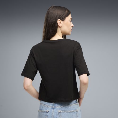 Camiseta corta holgada ESS con logotipo n.º 1 para mujer, Ropa, Negro, XXS - PUMA - Modalova