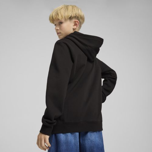 Felpa in pile con cappuccio e logo ESS N. 1 per ragazzi, Abbigliamento, Nero, 3-4Y - PUMA - Modalova