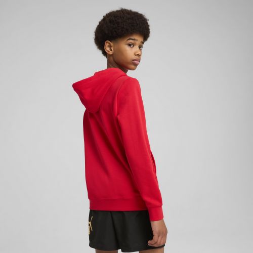 Felpa con cappuccio e logo ESS N. 1 per ragazzi, Abbigliamento, Rosso, 7-8Y - PUMA - Modalova