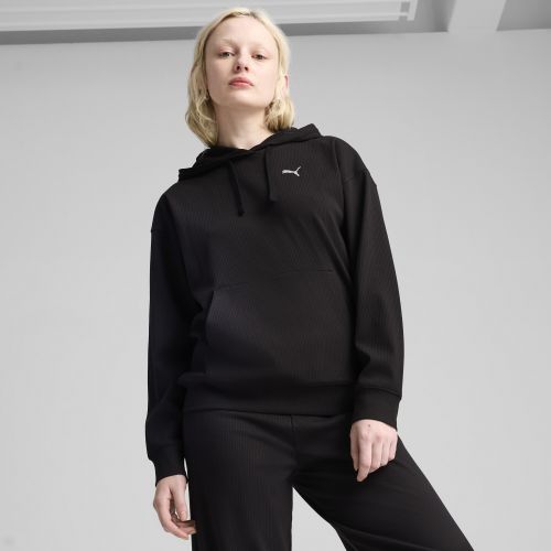 Sudadera de canalé con capucha ESS ELEVATED Comfort para mujer, Ropa, Negro, L - PUMA - Modalova