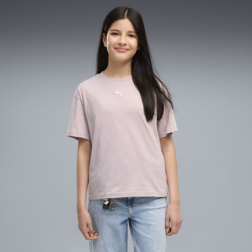 Camiseta de corte rectangular Essentials juvenil, Accesoiros, Rosa, 15-16Y - PUMA - Modalova