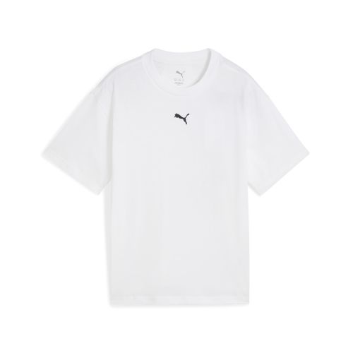 Camiseta de corte rectangular Essentials juvenil, Accesoiros, Blanco, 15-16Y - PUMA - Modalova