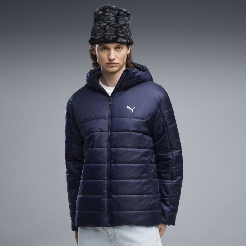 Essentials Hooded Padded Jacket Men in Blue | Size Large - PUMA - Modalova