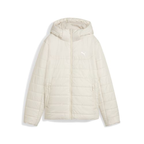 Essentials Hooded Padded Jacket Women in White () | Size Large - PUMA - Modalova