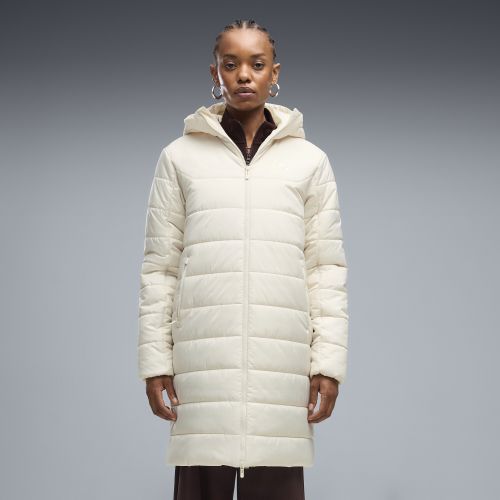 Essentials Hooded Padded Parka Women in White () | Size Large - PUMA - Modalova