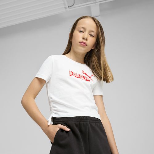 Camiseta anudada Essentials Animal Logo Infill juvenil, Ropa, Blanco, 5-6Y - PUMA - Modalova