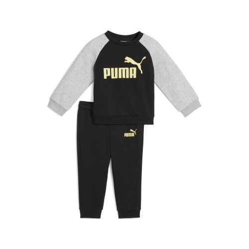 Conjunto de sudadera Minicats Essentials Raglan infantil, Ropa, Negro, 4-6M - PUMA - Modalova