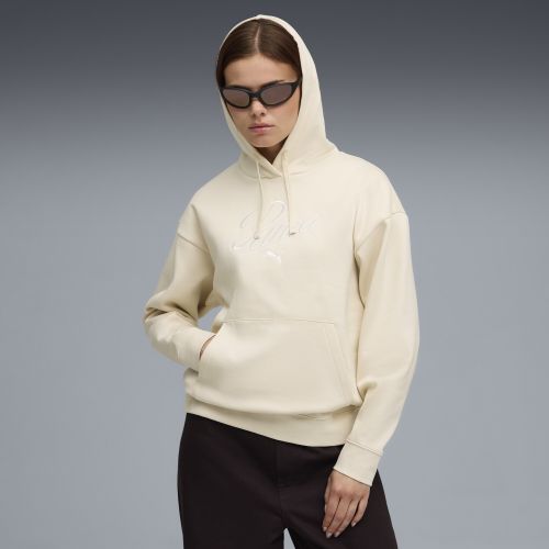 Sudadera con capucha Essentials Script Comfort para mujer, Ropa, Blanco, XXS - PUMA - Modalova