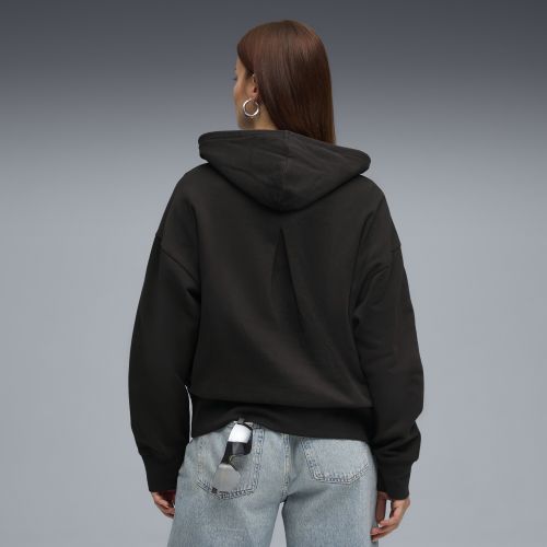 Felpa oversize con cappuccio HER da donna, Abbigliamento, Nero, XXS - PUMA - Modalova