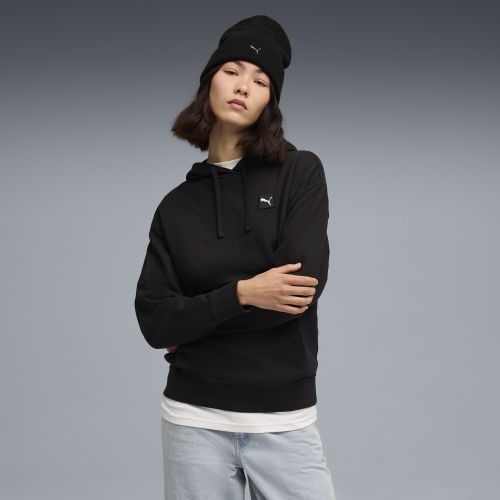Felpa con cappuccio Essentials Elevated Comfort da donna, Abbigliamento, Nero, XXS - PUMA - Modalova