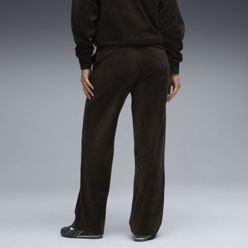 Pantaloni dritti a coste Essentials Elevated da donna, Abbigliamento, Nero, S - PUMA - Modalova