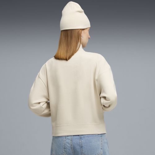Felpa con zip corta Class da donna, Abbigliamento, Bianco, XXS - PUMA - Modalova