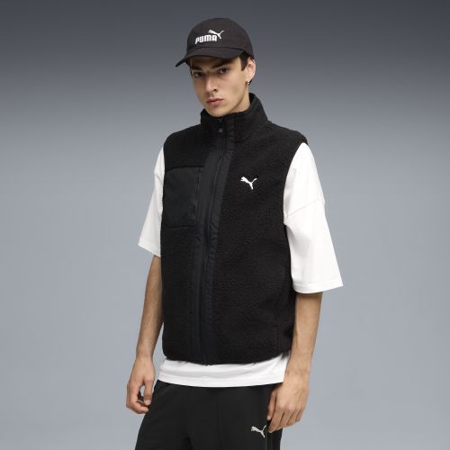 Gilet reversibile in sherpa da uomo, Abbigliamento, Nero, XS - PUMA - Modalova