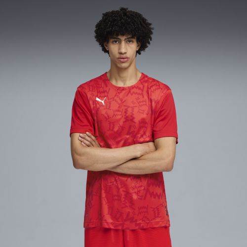Maglia da basket a maniche corte con grafica teamJAWS da uomo, Accessori, Rosso, S - PUMA - Modalova