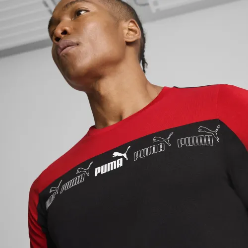 T-shirt Around the Block da uomo, Abbigliamento, Rosso, XS - PUMA - Modalova