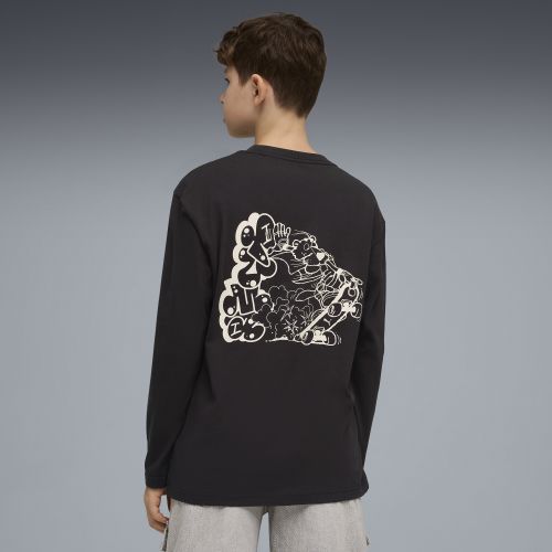 Camiseta de manga larga holgada MID 90s juvenil, Ropa, Negro, 7-8Y - PUMA - Modalova