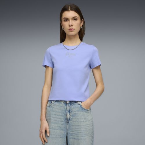 Camiseta Essentials Script para mujer, Ropa, Morado, XS - PUMA - Modalova