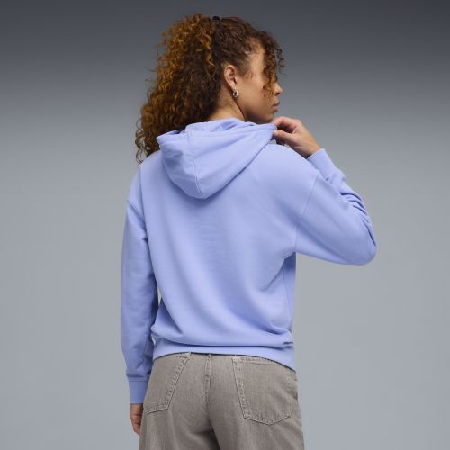 Sudadera con capucha Essentials Script para mujer, Ropa, Morado, S - PUMA - Modalova
