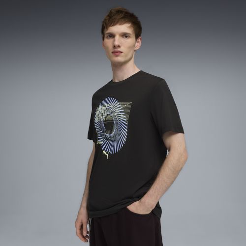 T-shirt con grafica Circular da uomo, Abbigliamento, Nero, XS - PUMA - Modalova