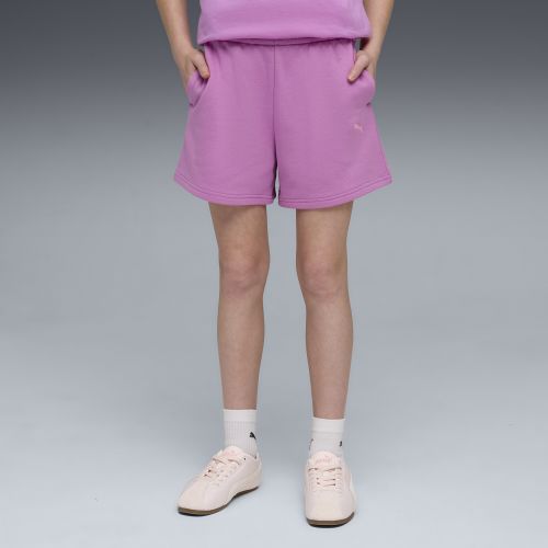 Shorts a vita alta Essentials da ragazza, Abbigliamento, Rosa, 7-8Y - PUMA - Modalova