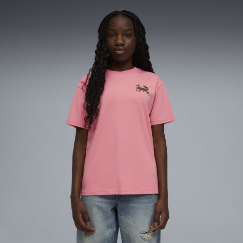 T-shirt con grafica MID 90s dal taglio morbido per ragazzi, Accessori, Rosa, 7-8Y - PUMA - Modalova