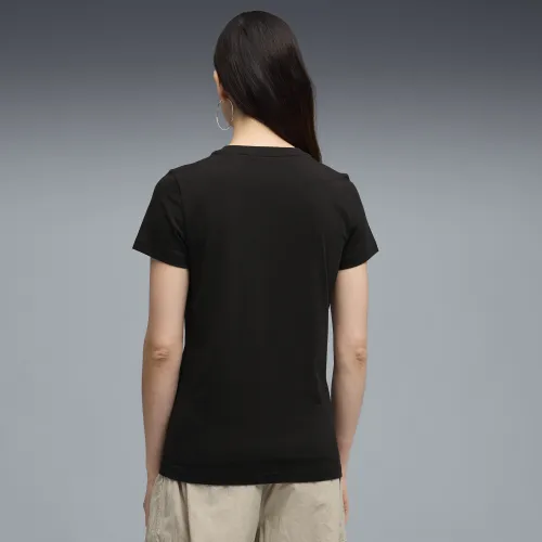 T-shirt Essentials Elevated da donna, Abbigliamento, Nero, S - PUMA - Modalova