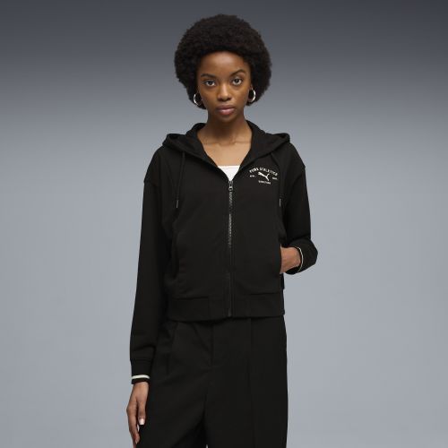 Felpa con cappuccio e zip Class da donna, Abbigliamento, Nero, S - PUMA - Modalova