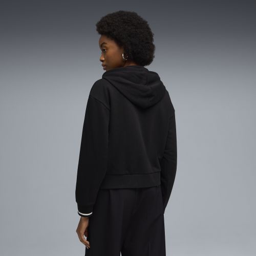 Felpa con cappuccio e zip Class da donna, Abbigliamento, Nero, S - PUMA - Modalova